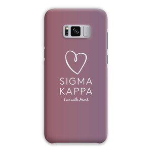 Sigma Kappa Live With Heart Gradient Snap Phone Case