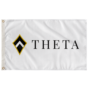 Theta Kite Sorority Flag - White