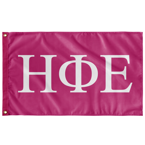 Eta Phi Epsilon Sorority Flag - Barbie Pink & White