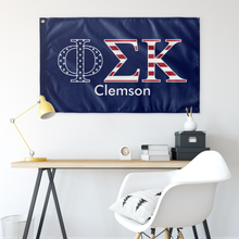 Load image into Gallery viewer, Phi Sigma Kappa Clemson USA Flag