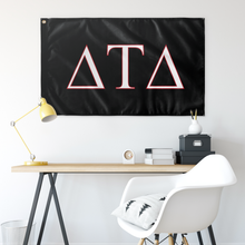 Load image into Gallery viewer, Delta Tau Delta Fraternity Flag - Black, White &amp; Red