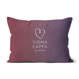 Sigma Kappa Live With Heart Gradient Cushion