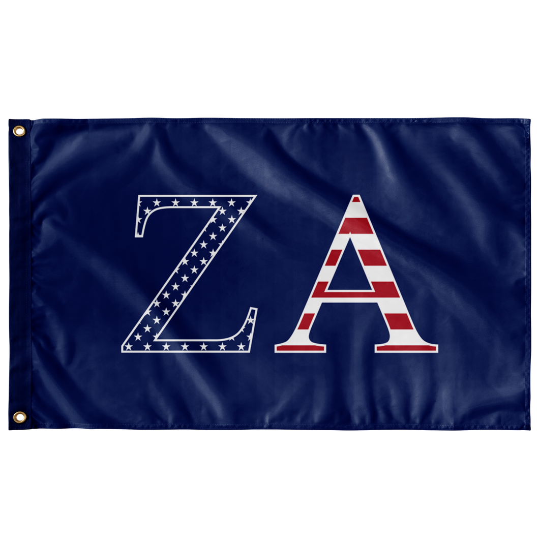 Zeta Alpha USA Flag - Blue