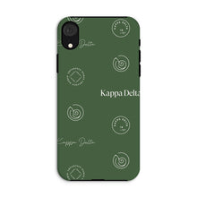 Load image into Gallery viewer, Kappa Delta Step Pattern Tough Phone Case - Dark Olive