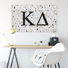 Load image into Gallery viewer, Kappa Delta Terrazzo Gold Sorority Flag