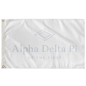 Alpha Delta Pi Be The First Sorority Flag - White & Horizon