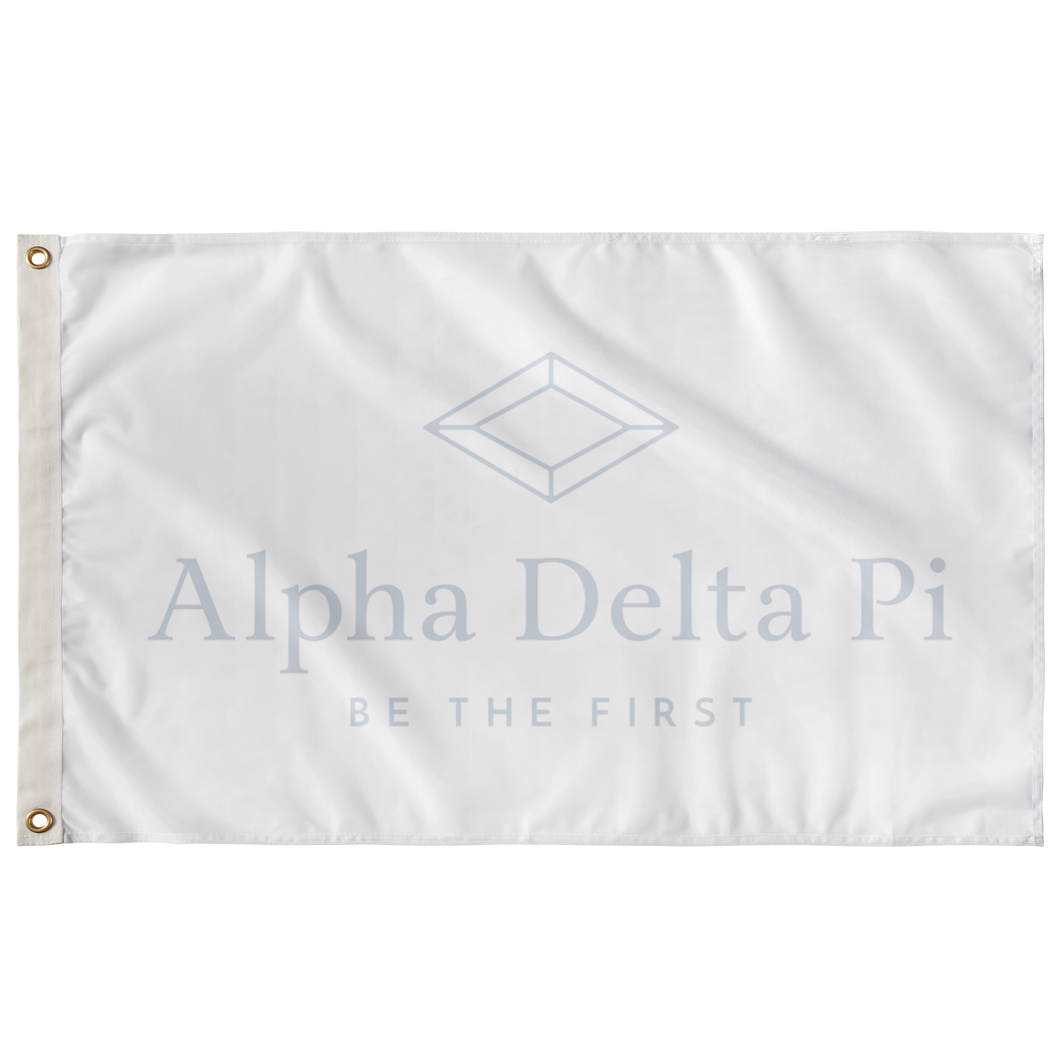 Alpha Delta Pi Be The First Sorority Flag - White & Horizon