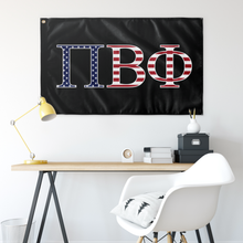 Load image into Gallery viewer, Pi Beta Phi USA Flag - Black