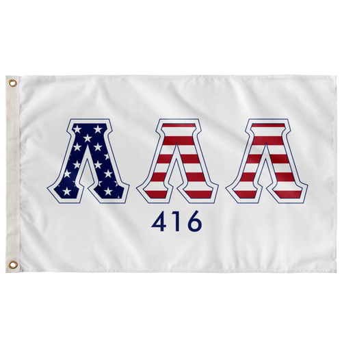 Lambda Lambda Lambda 416 Stars And Stripes Greek Flag