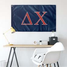 Load image into Gallery viewer, Delta Chi Fraternity Flag - Navy Blue, Red &amp; White