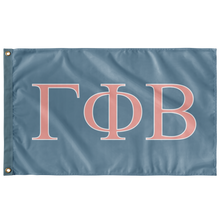 Load image into Gallery viewer, Gamma Phi Beta Sorority Flag - Once In A Blue Moon, Blush &amp; White