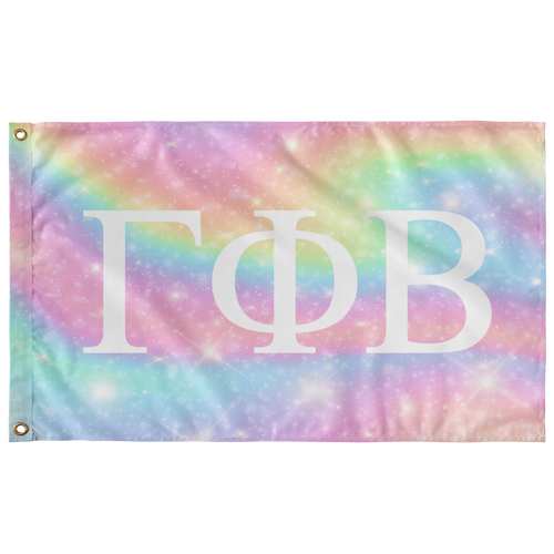 Gamma Phi Beta Unicorn Sorority Flag