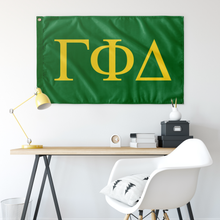 Load image into Gallery viewer, Gamma Phi Delta Wall Flag - Green