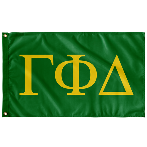 Gamma Phi Delta Flag - Kelly Green