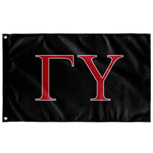 Load image into Gallery viewer, Gamma Upsilon Flag - Black and Red