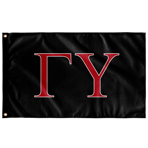 Gamma Upsilon Flag - Black and Red