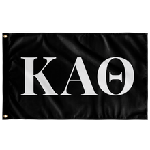 Load image into Gallery viewer, Kappa Alpha Theta Sorority Flag - Black &amp; White