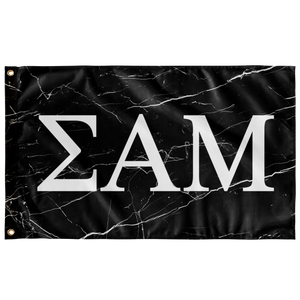 Sigma Alpha Mu - Black Marble Flag