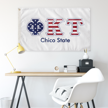Load image into Gallery viewer, Phi Kappa Tau Chico State Stars And Stripes Greek Flag