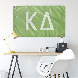 Kappa Delta Sorority Flag - Light Olive & Light Green