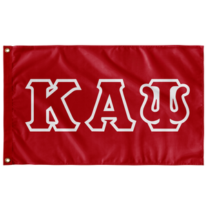 Kappa Alpha Psi Greek Block Flag - Red & White