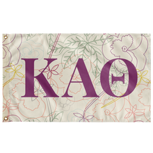 Load image into Gallery viewer, Kappa Alpha Theta Floral Sorority Flag