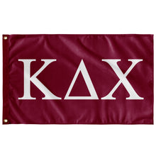 Load image into Gallery viewer, Kappa Delta Chi Sorority Flag - Maroon &amp; White
