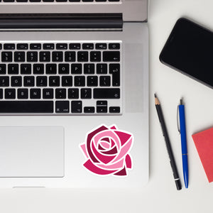 Kappa Delta Chi Mosaic Rose Sticker