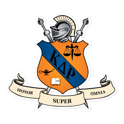 Kappa Delta Rho Coat Of Arms Sticker