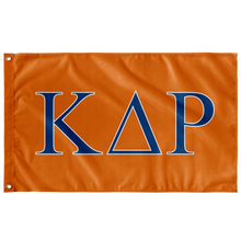 Load image into Gallery viewer, Kappa Delta Rho Fraternity Flag - Orange, Royal &amp; White