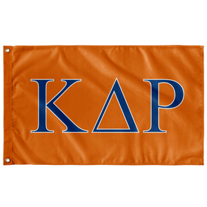 Kappa Delta Rho Fraternity Flag - Orange, Royal & White