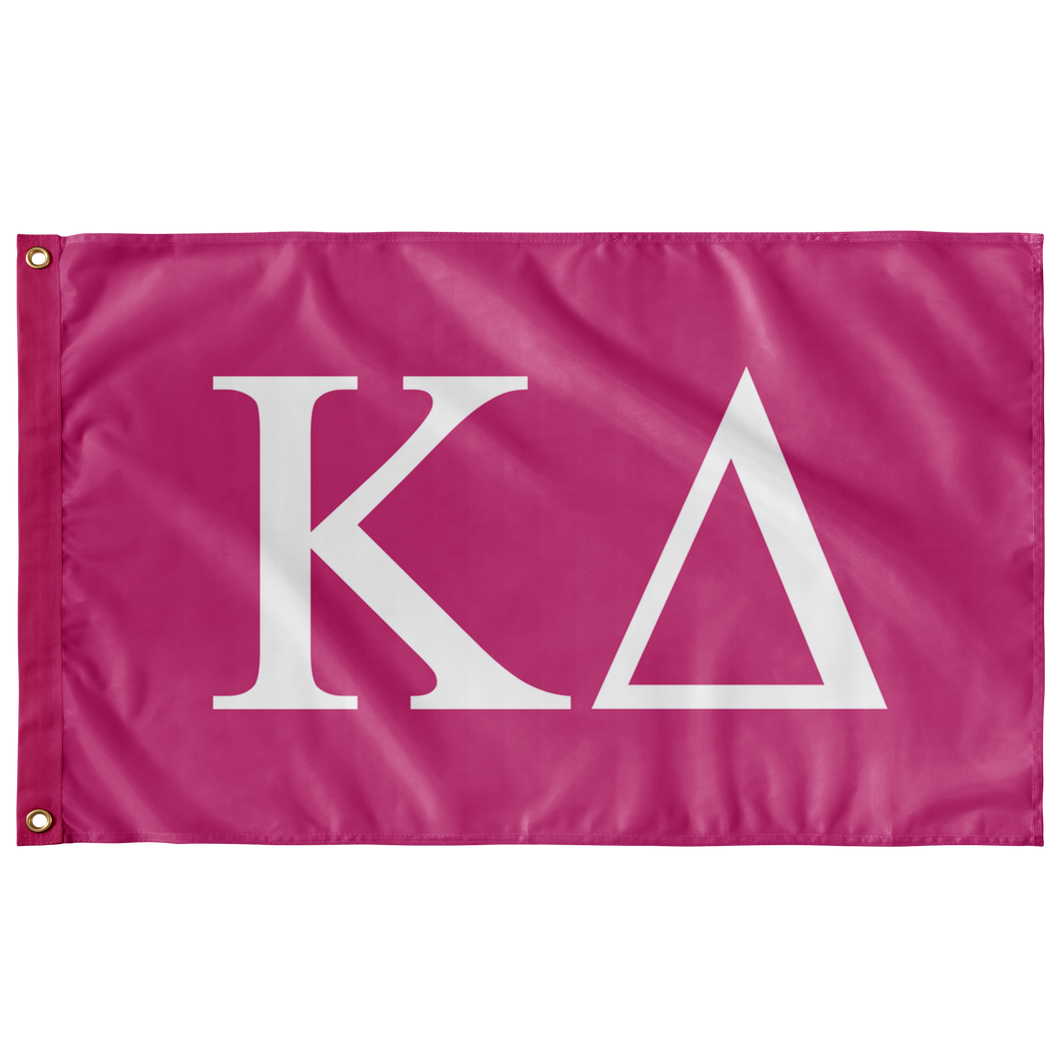 Kappa Delta Pink Sorority Flag