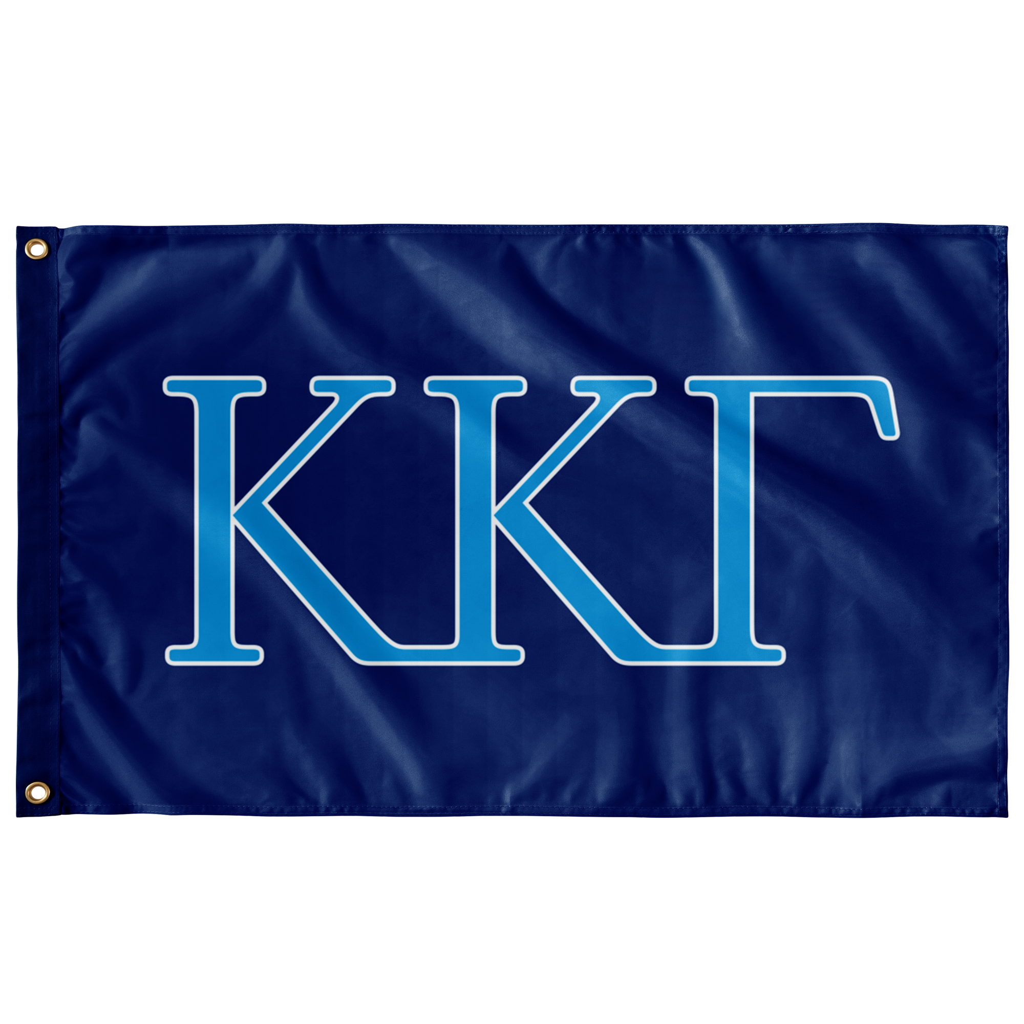Kappa Kappa Gamma Sorority Flag - Blue, Gamma Blue & Whit DesignerGreek2