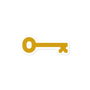 Kappa Kappa Gamma Key Sticker - Key Gold