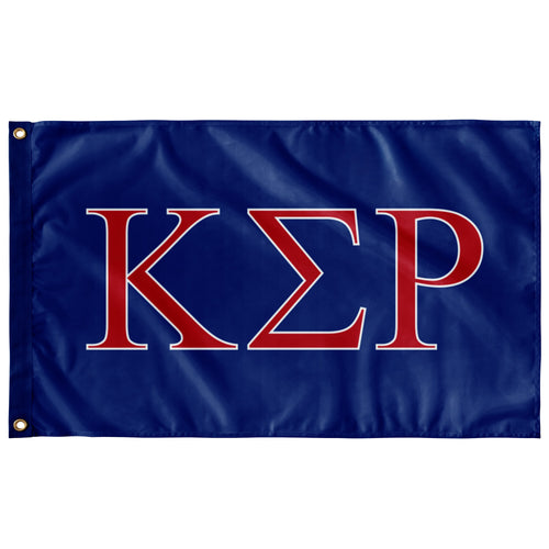 Kappa Sigma Rho Fraternity Flag - Royal, Red & White