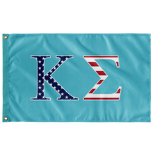 Load image into Gallery viewer, Kappa Sigma USA Flag - Aqua