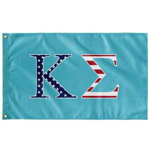 Kappa Sigma USA Flag - Aqua