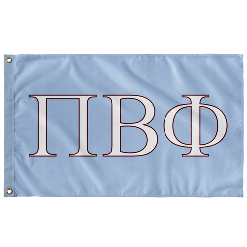 Pi Beta Phi Sorority Flag - Oxford Blue, White & Cardinal