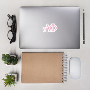 alpha phi pink logo sticker