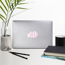 Load image into Gallery viewer, Alpha Phi Sorority Letters Sticker - Light Pink