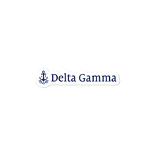 Load image into Gallery viewer, Delta Gamma Horizontal Logo Sticker - Navy