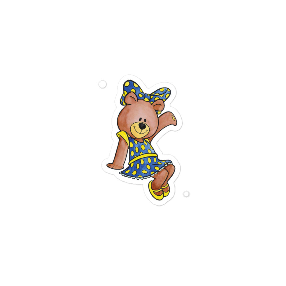 Alpha Xi Delta Bexti Bear Sticker - Alpha Xi Stickers - Sorority