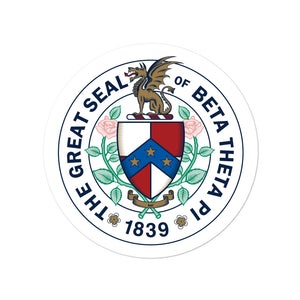 Beta Theta Pi Great Seal Sticker