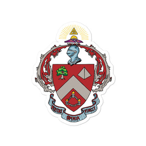 Triangle Fraternity Coat Of Arms Sticker