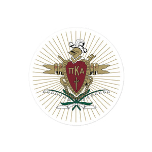 Pi Kappa Alpha Coat Of Arms Sticker