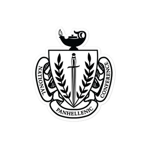 National Panhellenic Conference Coat Of Arms Sicker