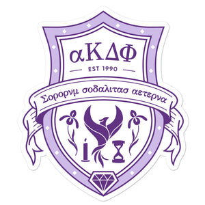 alpha Kappa Delta Phi Crest Sticker