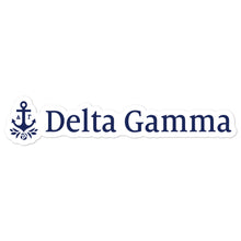 Load image into Gallery viewer, Delta Gamma Horizontal Logo Sticker - Navy