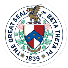 Load image into Gallery viewer, Beta Theta Pi Great Seal Sticker
