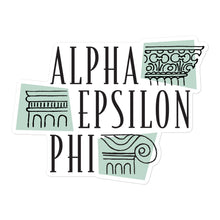 Load image into Gallery viewer, Alpha Epsilon Phi Logo With Green Sticker